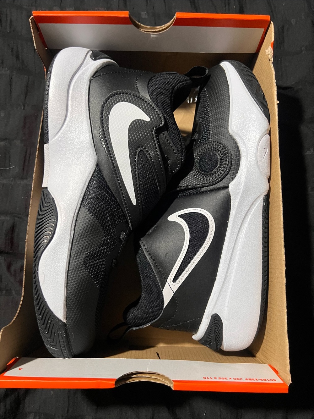 Nike Black and White Athletic Trainer Sneakers
